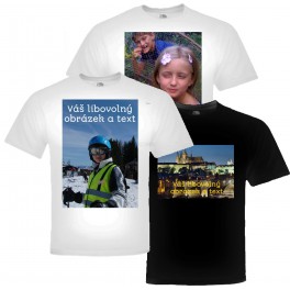 Triko bílé s vlastním obrázkem A4 Triko bílé s vlastním obrázkem A4
