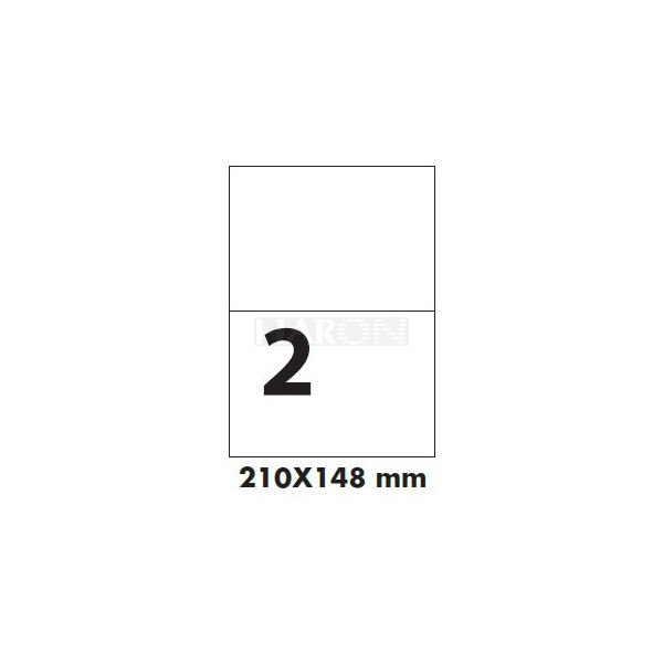 Tisk samolepících etiket 210 x 148,5 mm (A5)