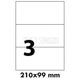 Tisk samolepících etiket 210 x 99 mm (DL)