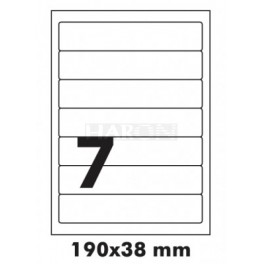 Tisk samolepících etiket 190 x 38,1 mm