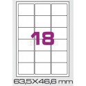 Tisk samolepících etiket 63,5 x 46,6 mm