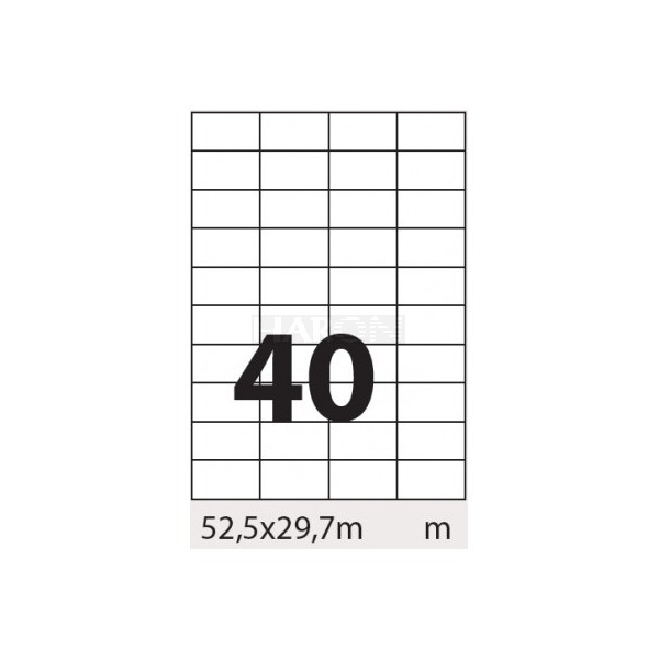 Tisk samolepících etiket 52,5 x 29,7 mm