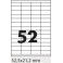 Tisk samolepících etiket 52,5 x 21,2 mm