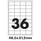Tisk samolepících etiket 48,5 x 31,2 mm