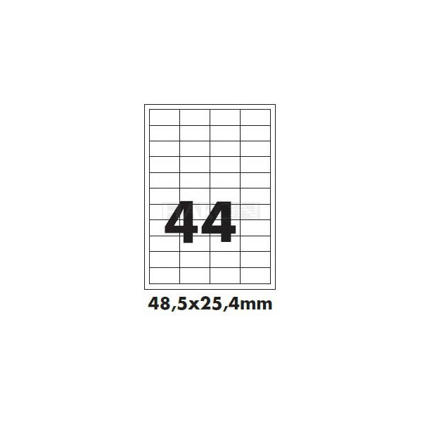 Tisk samolepících etiket 48,5 x 25,4 mm