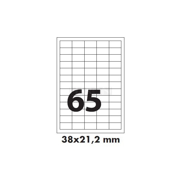 Tisk samolepících etiket 38 x 21,2 mm