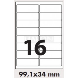 Tisk samolepících etiket 99,1 x 34 mm