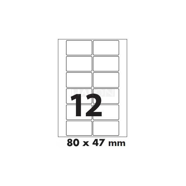 Tisk samolepících etiket 80 x 47 mm