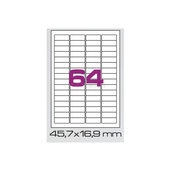 Tisk samolepících etiket 48 x 16,9 mm