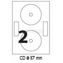 Tisk etiket 118 mm na polep CD/DVD